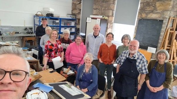 Jem Bowden with participants